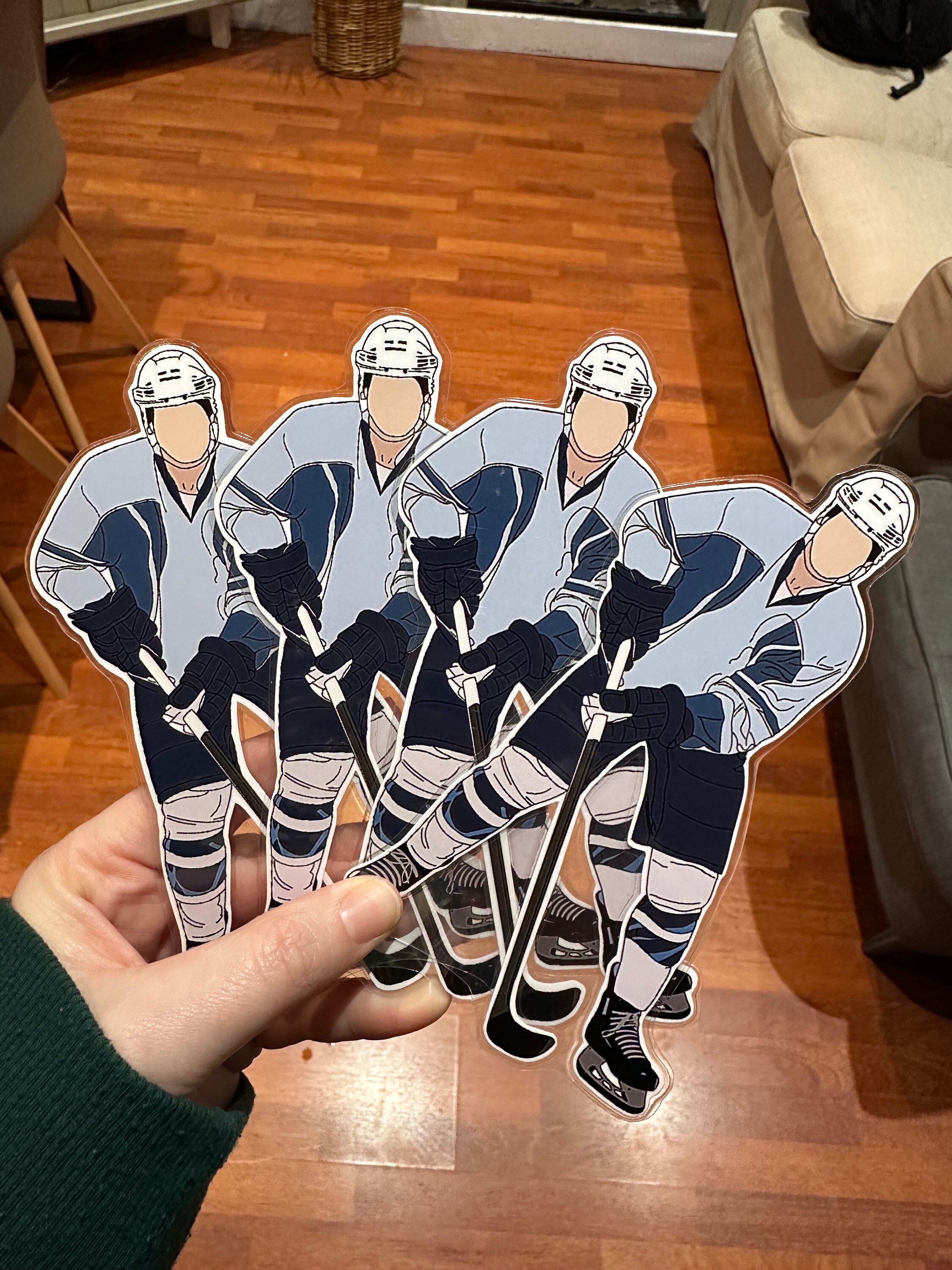 Ice Hockey Player Bookmark, Sports Book Marker, Sports Romance Reader