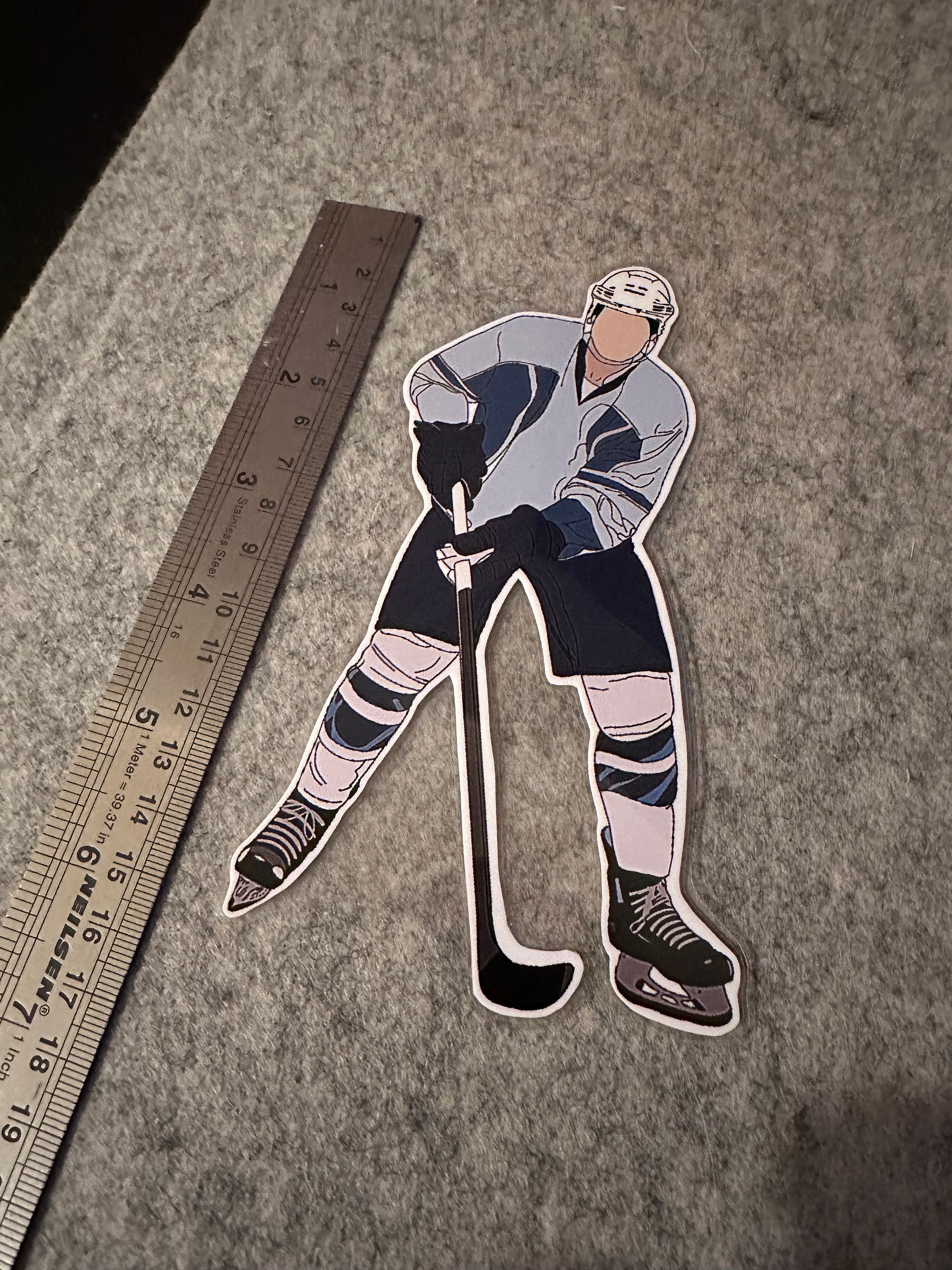 Ice Hockey Player Bookmark, Sports Book Marker, Sports Romance Reader