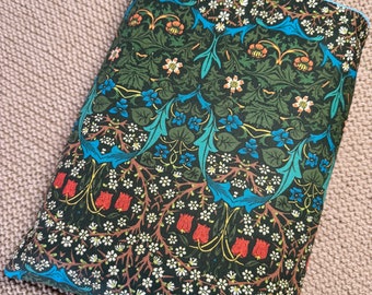 William morris fabric book sleeve\Book worm\Reading Merch\Bookish gift\Handmade UK pouch\Paperback\Hardback\Page protector\Novel storage\