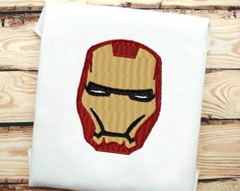 Iron Man Style Fill Stitch Embroidery Design File   In 9 Formats **** Instant Download