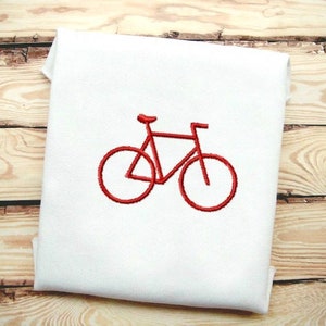 Red Bike Fill Stitch Embroidery Design File In 9 Formats **** Instant Download