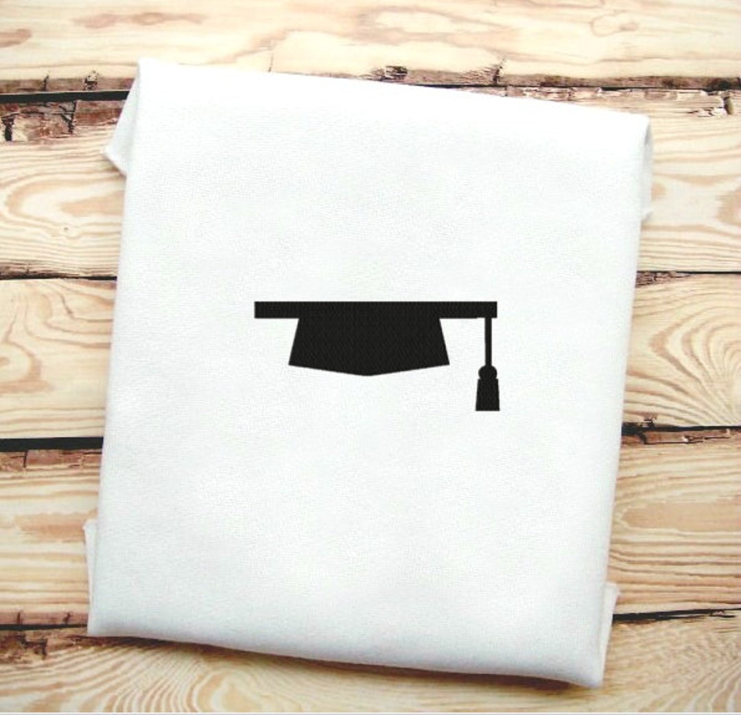Graduation Cap Fill In 2 Sizes Included! Graduation Cap Fill Stitch Embroidery Design File in ...
