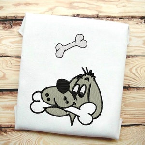2 Designs Included! Dog & Bone Fill Stitch Embroidery Design File In 9 Formats **** Instant Download