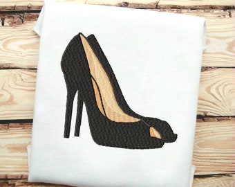 Heels Fill Stitch Embroidery Design File In 9 Formats **** Instant Download