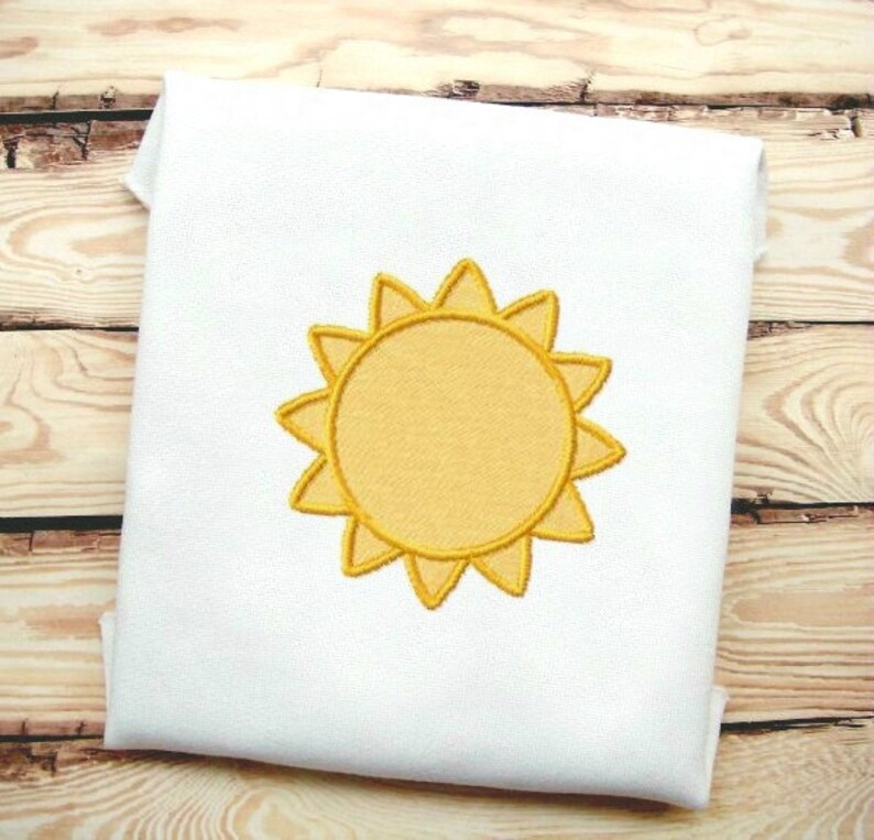 Sun fill stitch embroidery design file in 9 formats  etsy Sun fill stitch embroidery design file in 9 formats  etsy