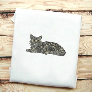 Cat Fill Stitch Bordado Archivo de diseño en 9 formatos **** Descarga instantánea