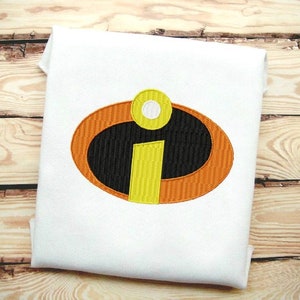 The Incredibles Style Logo Fill Stitch Embroidery Design File  In 9 Formats **** Instant Download