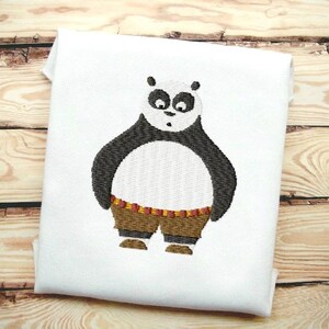 Cartoon Panda Fill Stitch Bordado Archivo de diseño en 9 formatos **** Descarga instantánea