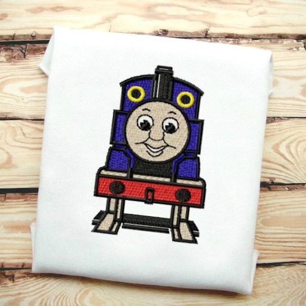 Thomas the Tank Engine Style Fill Stitch Embroidery Design File  In 9 Formats **** Instant Download