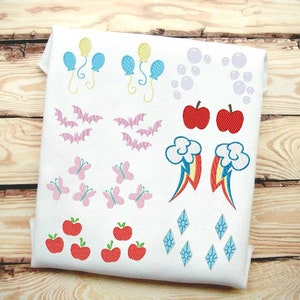 16 Designs inklusive! MLP Cutie Marks Füllstich Stickdatei In 9 Formaten ☆ Sofort Download