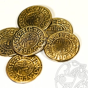 Wikinger Münze Bronze Replik aus Schweden, England