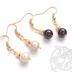 Roman Empire Gold or SILVER Earrings, Pompeii Historical Replica, LARP, SCA, Ancient Rome