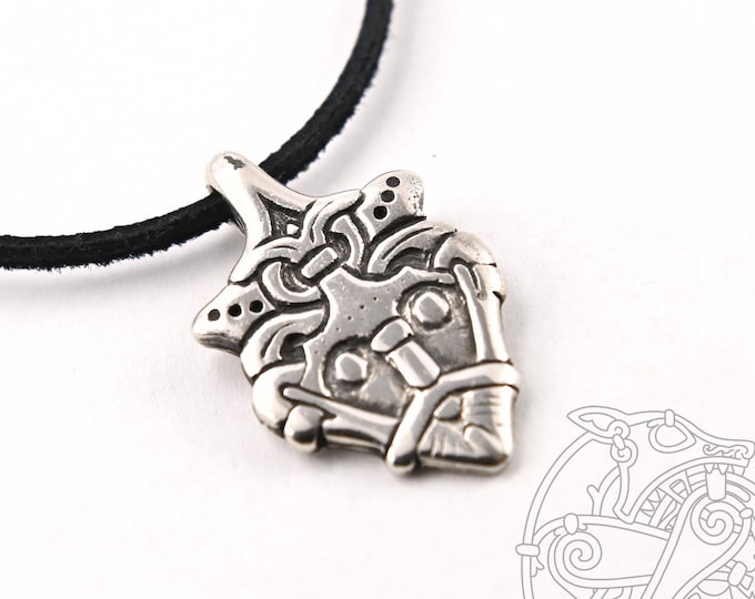 Silver LOKI pendant replica from Gnezdovo Russia, LAPR, SCA, Viking