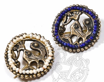 Byzantine PEACOCK BROOCH replica from Veliki Preslav, Bulgaria