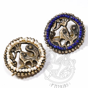 Byzantine PEACOCK BROOCH replica from Veliki Preslav, Bulgaria