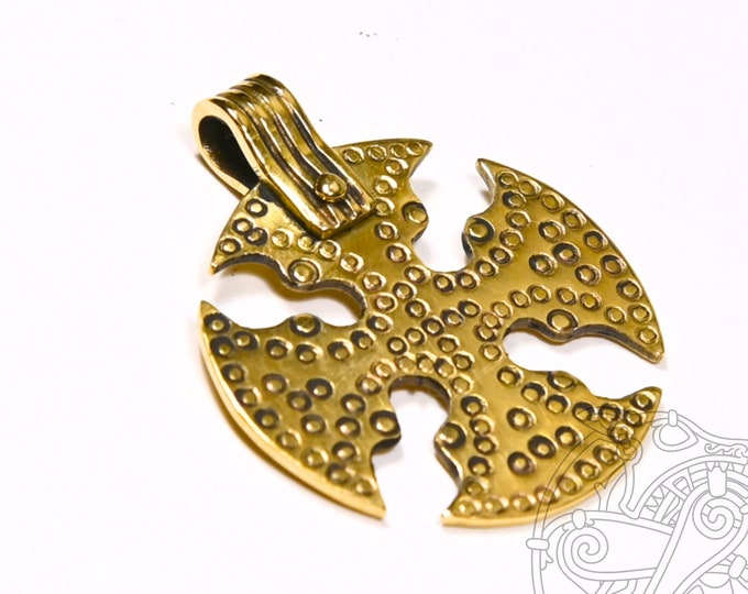Viking Cross Pendant replica from Birka, Sweden, Viking Reenactment, LARP, SCA