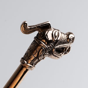 Dragon Head Viking pin replica from Hedeby, Germany