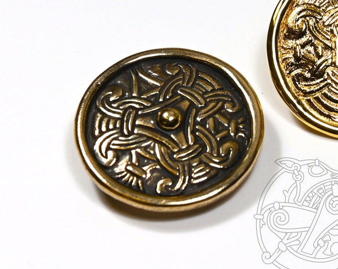 Rus Viking Brooch replica from Timerovo X CE, terslev style, SCA, larp