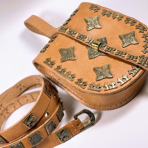 Viking BELT Pouch replica X ce from Birka, Sweden, LARP, SCA