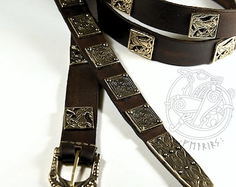 Viking BELT Borre Style complete replica from Birka, bj369, Sweden