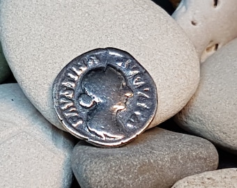 Denar FAVSTINA AVGVSTA Roman Coin Silver Copy