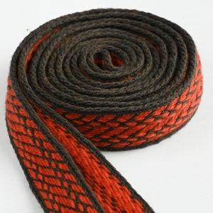 Tablet WOVEN BELT Birka pattern from 100% wool 2,3 cm width