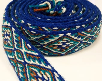 Tablet WOVEN BELT Thick from 100% wool 3,6 cm width