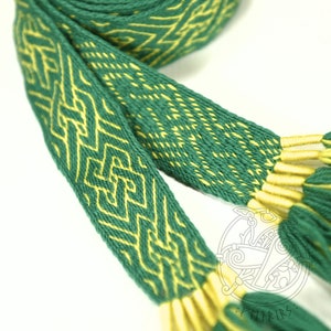 Tablet Woven Belt - Roger II Sicily burial XII ce 100% wool 4 cm width