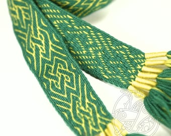 Tablet Woven Belt - Roger II Sicily burial XII ce 100% wool 4 cm width