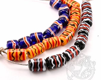 Viking Glass Beads Replica set of 2, handcasted, Viking Age, SCA, Birka, Ribe