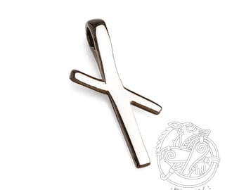 NAUTHIZ Rune Pendant – Handcrafted Norse Necklace for Strength, Resilience & Transformation