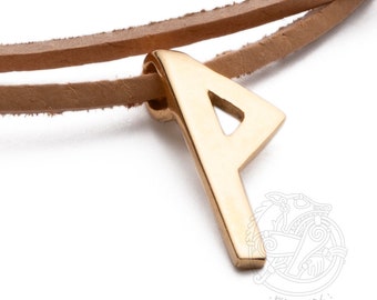 WUNJO Rune Pendant – Handcrafted Nordic Joy Talisman Necklace