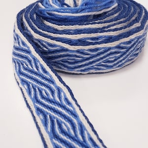 Tablet WOVEN BELT Birka Pattern from 100% wool 3,2 cm width