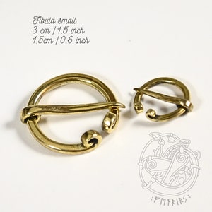 FIBULA penannular brooch universal for Early Medieval Reenactment, LARP, SCA