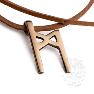 Colgante de runa MANNAZ - Futhark antiguo nórdico