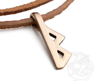 BERKANO Rune Pendant – Handmade Norse Jewelry for Growth, Protection & Feminine Energy