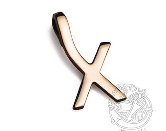 GEBO Rune Pendant – Norse Symbol of Gift, Love & Harmony