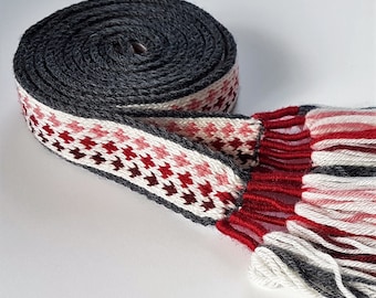 Tablet WOVEN BELT from 100% wool 3 cm width