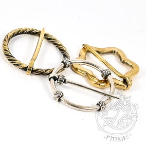 FIBULA penannular brooch universal for Late Medieval Reenactment, 13thCE  replika, LARP, SCA