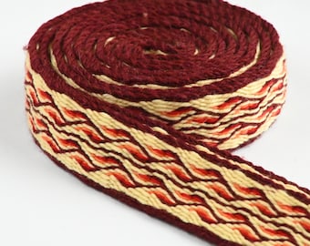 Tablet WOVEN BELT from 100% wool 2,8 cm width