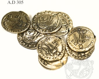 Denarius Maximinus II A.D. 305 Roman coin copy in bronze
