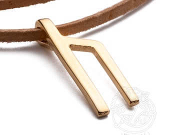 URUZ Rune Pendant – Viking Strength Amulet, Norse Talisman Necklace