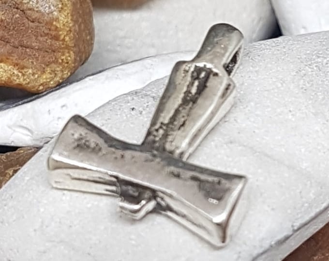 MJOLNIR THOR HAMMER Small Silver Replica from Laby, Sweden