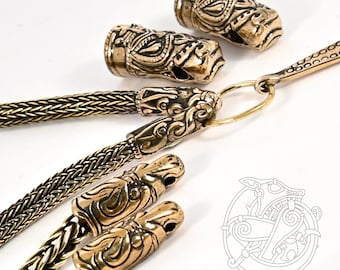 Viking chain with dragon heads, replica Rus IX-X CE