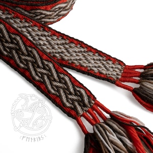Tablet WOVEN BELT from 100% wool 2,5 cm width