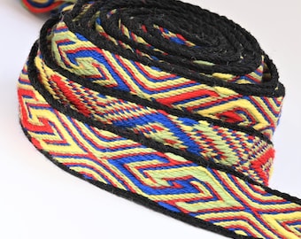 Tablet WOVEN BELT from Snartemo Norway, from 100% wool 2,6 cm width