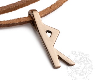 RAIDHO Rune Pendant – Viking Symbol of Journey, Guidance & Life Path – Norse Pagan Amulet Jewelry