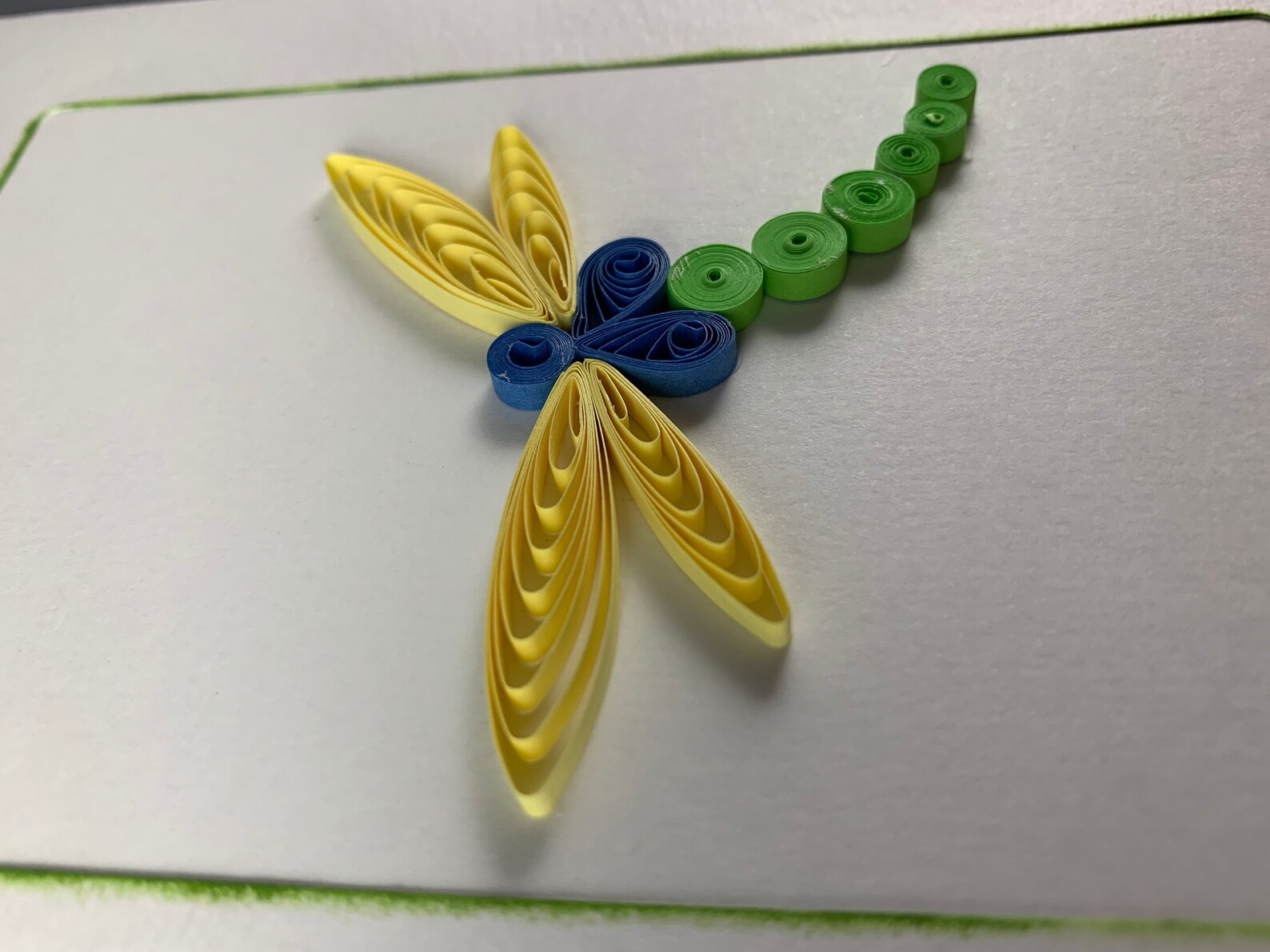 Dragonfly Card for Mom, Quilled Dragonfly Greeting Card for Wife, 3D Paper Art Card, Quilling