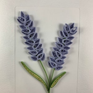 Lilac Birthday Card, 3D Flower Card, Purple Flower Quilled Lilac Card, Mother&#39;s Day Card, Lilac Bouquet of Flowers, Flower Lover Card