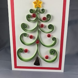 Elegant Quilled Christmas Tree 2025, 3D Holiday Tree Card, 3D Paper Art Card, Merry Christmas Card, Christmas Holiday Greeting